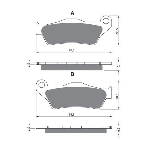 BRZDOVÉ DESTIČKY GOLDFREN 292 S33 STREET REAR