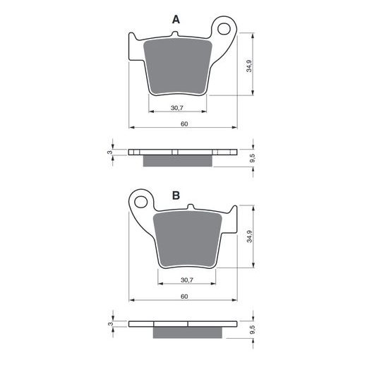 BRZDOVÉ DESTIČKY GOLDFREN 176 AD