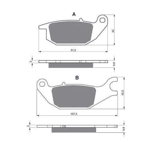 BRZDOVÉ DESTIČKY GOLDFREN 221 AD STREET
