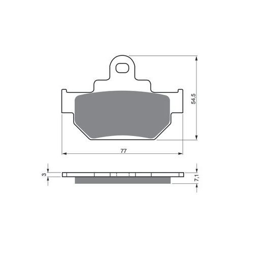 BRZDOVÉ DESTIČKY GOLDFREN 030 S3