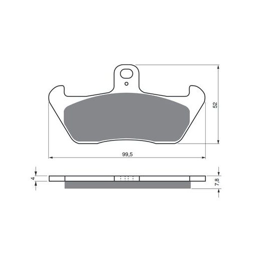 BRZDOVÉ DESTIČKY GOLDFREN 089 AD OFF-ROAD FRONT
