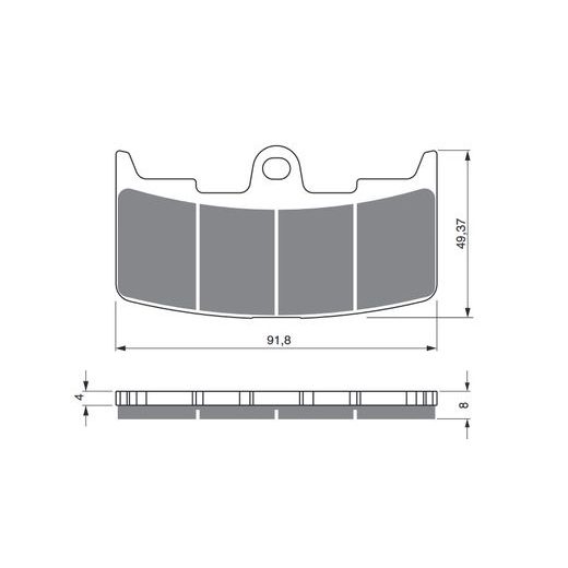 BRZDOVÉ DESTIČKY GOLDFREN 270 AD