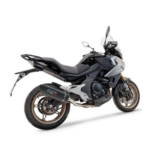 KONCOVKA VÝFUKU SLIP-ON GPR ROAD-STRADA CF.4.1.CAT.FUNE MATNÁ ČERNÁ ZAHRNUJE ODNÍMATELNÝ DB KILLER A KATALYZÁTOR