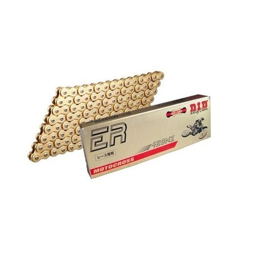 ZESÍLENÝ NETĚSNĚNÝ ŘETĚZ D.I.D CHAIN 428NZ SDH 132 ČLÁNKŮ ZLATÁ/ČERNÁ