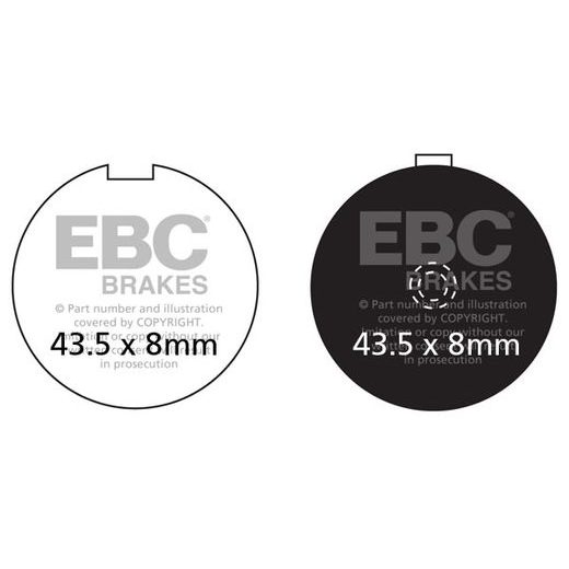 BRZDOVÉ DESTIČKY EBC FA056