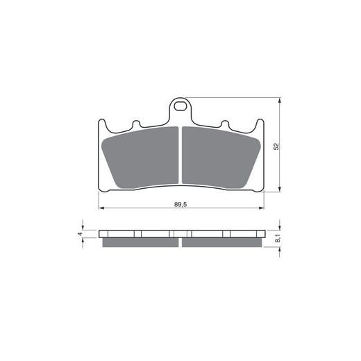 BRZDOVÉ DESTIČKY GOLDFREN 039 S33 STREET FRONT
