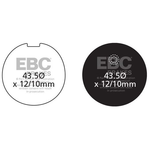 BRZDOVÉ DESTIČKY EBC FA039