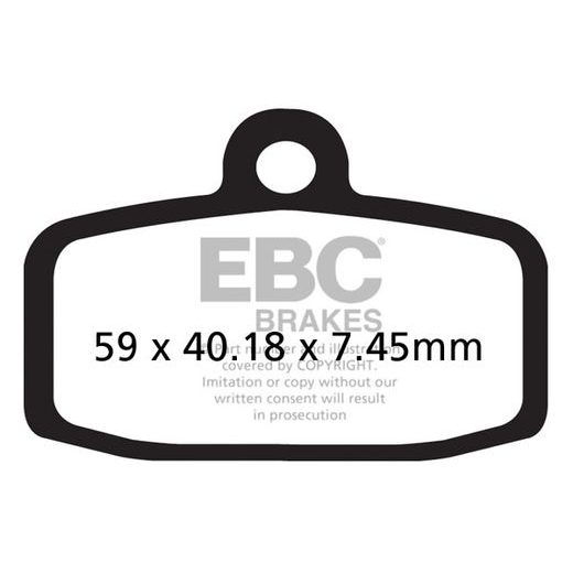 BRZDOVÉ DESTIČKY EBC FA612TT