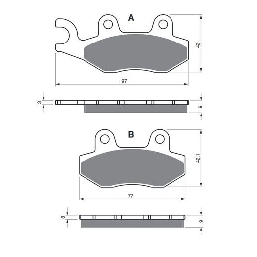BRZDOVÉ DESTIČKY GOLDFREN 334 S3