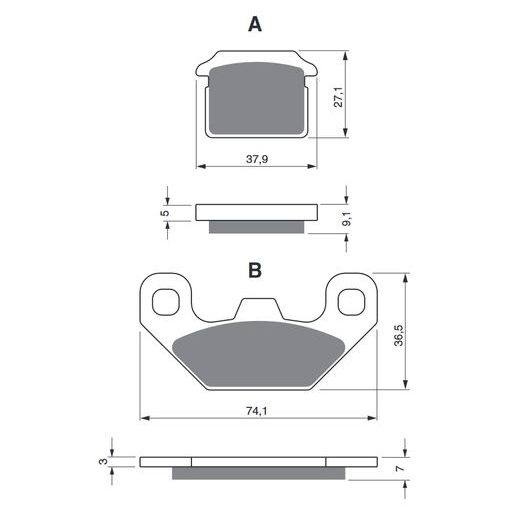 BRZDOVÉ DESTIČKY GOLDFREN 320 AD