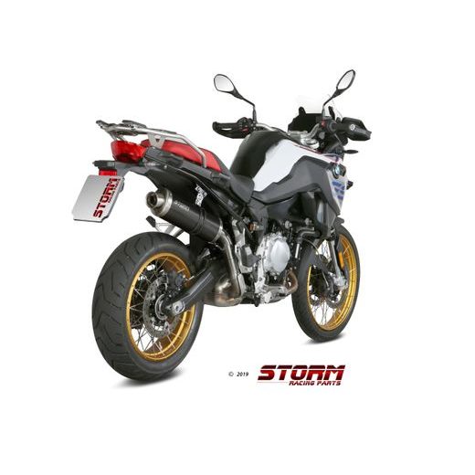 KONCOVKA VÝFUKU STORM OVAL B.033.LX1B ČERNÁ OCEL