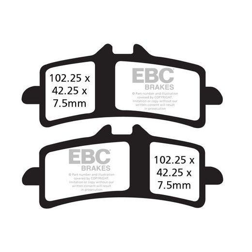 BRZDOVÉ DESTIČKY EBC GPFAX447HH