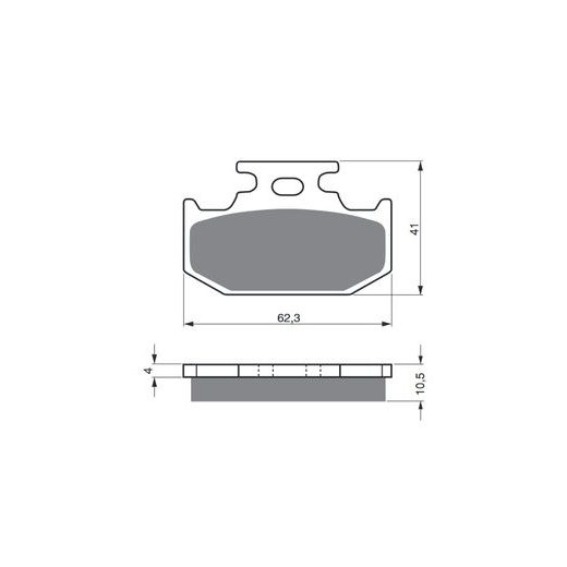 BRZDOVÉ DESTIČKY GOLDFREN 100 AD