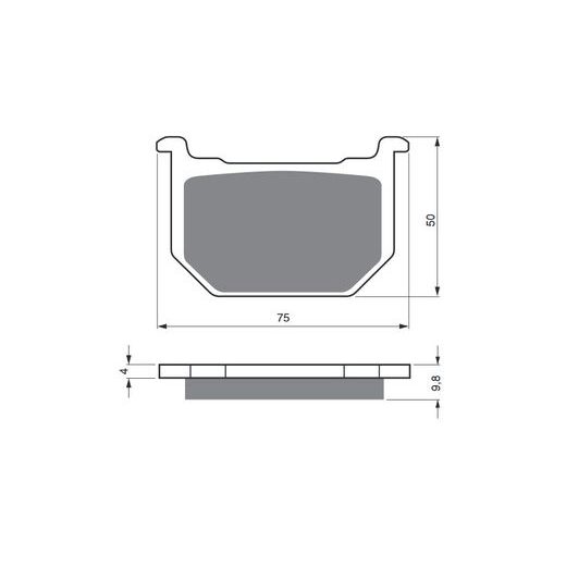 BRZDOVÉ DESTIČKY GOLDFREN 111 S3