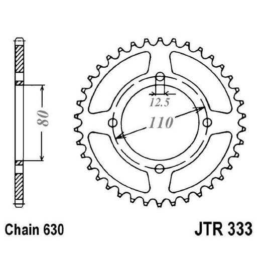 ŘETĚZOVÁ ROZETA JT JTR 333-41 41 ZUBŮ, 630