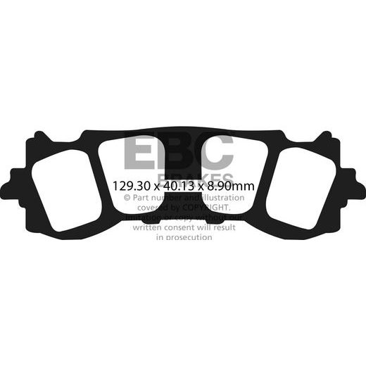 BRZDOVÉ DESTIČKY EBC FA717V