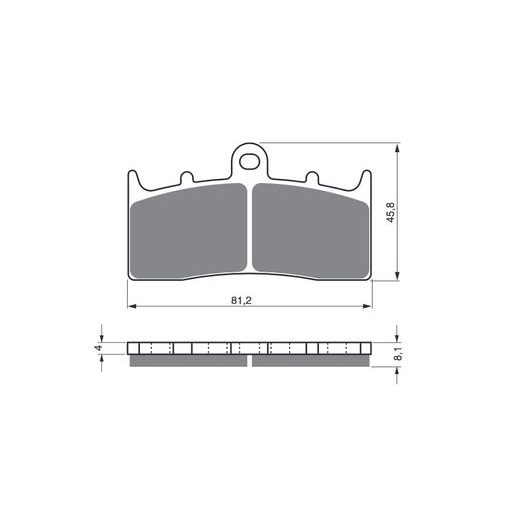 BRZDOVÉ DESTIČKY GOLDFREN 194 S33 STREET FRONT