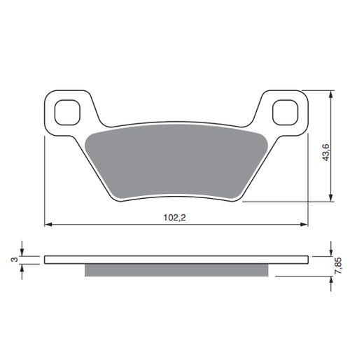 BRZDOVÉ DESTIČKY GOLDFREN 316 S33 STREET FRONT