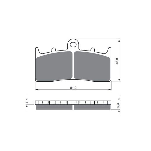 BRZDOVÉ DESTIČKY GOLDFREN 318 S3