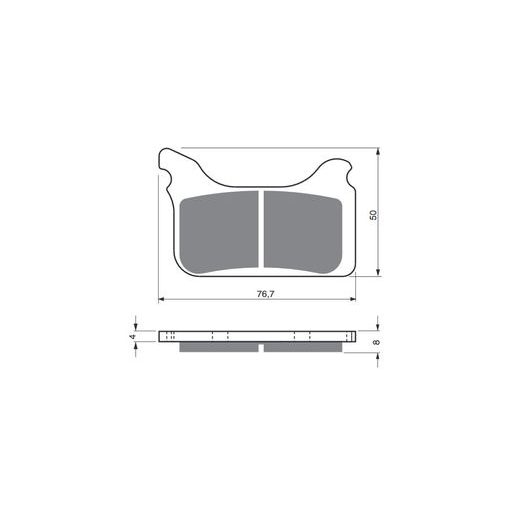 BRZDOVÉ DESTIČKY GOLDFREN 231 AD STREET