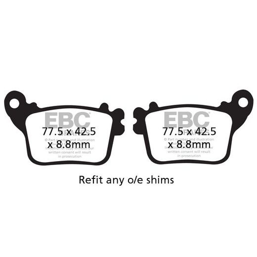 BRZDOVÉ DESTIČKY EBC FA436HH