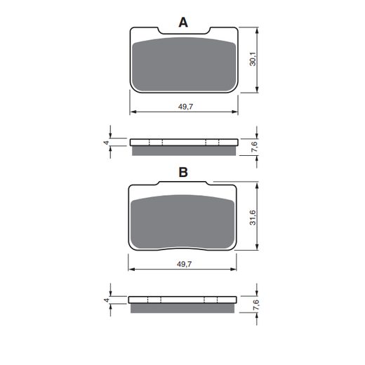 BRZDOVÉ DESTIČKY GOLDFREN 203 S3