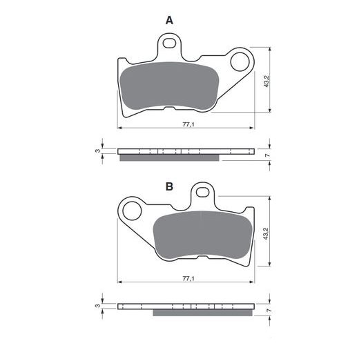 BRZDOVÉ DESTIČKY GOLDFREN 224 AD OFF-ROAD FRONT