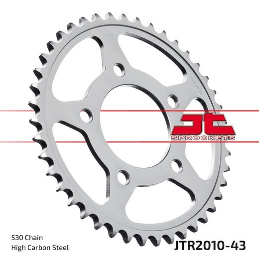 ŘETĚZOVÁ SADA EK - STŘÍBRNÝ ŘETĚZ 530 SRO, O-KROUŽEK, KOLEČKO JT POGUMOVANÉ, ROZETA JT PRO TRIUMPH TROPHY 900 2000-2001