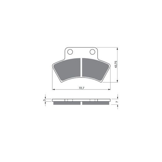 BRZDOVÉ DESTIČKY GOLDFREN 216 AD STREET