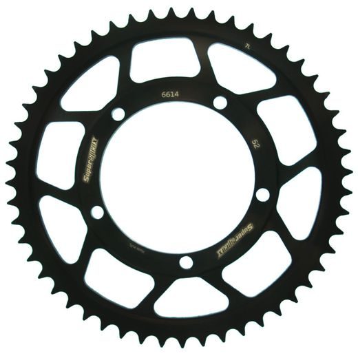 ŘETĚZOVÁ ROZETA SUPERSPROX RFE-6614:52-BLK ČERNÝ 52 ZUBŮ, 428