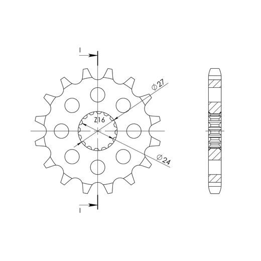 ŘETĚZOVÉ KOLEČKO SUPERSPROX CST-423:18 18 ZUBŮ, 530
