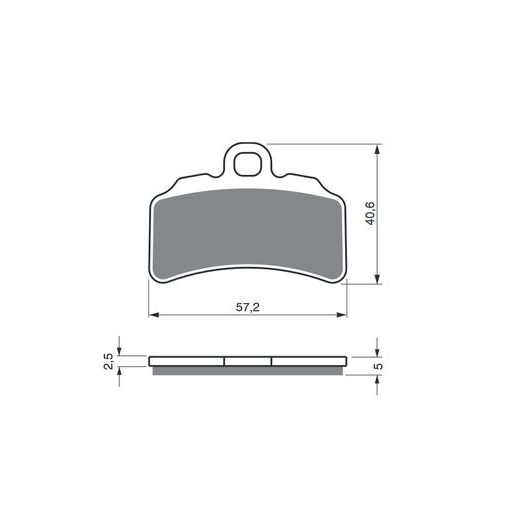 BRZDOVÉ DESTIČKY GOLDFREN 388 S33 OFF-ROAD FRONT