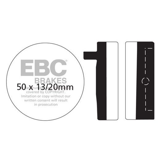 BRZDOVÉ DESTIČKY EBC FA012