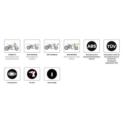 SPOILERS PUIG D12 22416N ČERNÝ