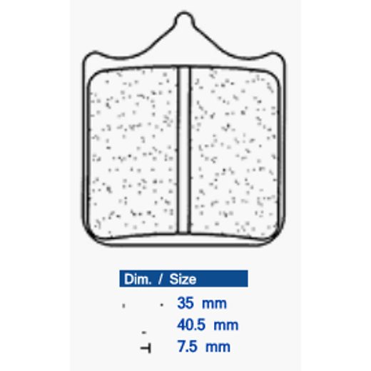 BRZDOVÉ DESTIČKY CL BRAKES 1033 C60 (2KS V SADĚ)