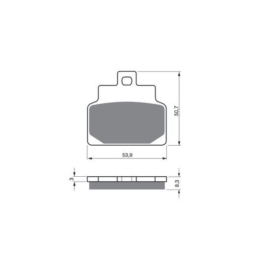 BRZDOVÉ DESTIČKY GOLDFREN 170 AD STREET