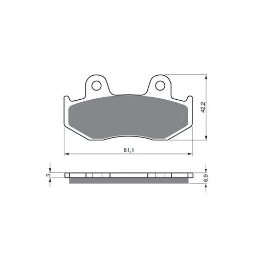 BRZDOVÉ DESTIČKY GOLDFREN 103 AD OFF-ROAD FRONT