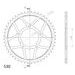 ŘETĚZOVÁ ROZETA SUPERSPROX RFE-829:48-BLK ČERNÝ 48 ZUBŮ, 530 - ŘETĚZOVÉ ROZETY SUPERSPROX - OCELOVÉ - DÍLY