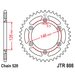 ŘETĚZOVÁ SADA D.I.D CHAIN - ZLATÝ ŘETĚZ 520 VX, X-KROUŽEK, KOLEČKO JT, ROZETA JT PRO SUZUKI DR-Z 400 E 2000-2007