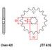 ŘETĚZOVÁ SADA EK - ZLATÝ ŘETĚZ 428 SRX, X-KROUŽEK, KOLEČKO JT, ROZETA JT PRO SUZUKI RM 80 1989-2001