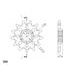 ŘETĚZOVÁ SADA D.I.D CHAIN - STŘÍBRNÝ ŘETĚZ 520 ZVM-X, X-KROUŽEK, KOLEČKO SUPERSPROX, ROZETA SUPERSPROX PRO HUSQVARNA SM 610 2008
