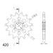 ŘETĚZOVÉ KOLEČKO SUPERSPROX CST-1120:15 15 ZUBŮ, 420 - ŘETĚZOVÁ KOLEČKA SUPERSPROX - DÍLY