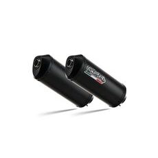 DUAL SLIP-ON EXHAUST GPR GHISA Y.61.GHI MATTE BLACK INCLUDING REMOVABLE DB KILLERS AND LINK PIPES