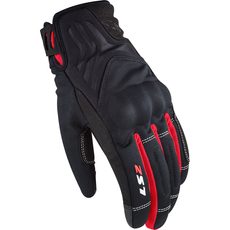 LS2 JET 2 LADY GLOVES BLACK RED L