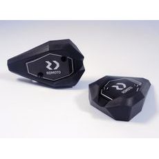 CRASH SLIDERS RDMOTO KTM13N BLACK POLYAMIDE WITH BLACK CAPS