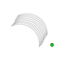 LINKA NA RÁFIK PUIG PREMIUM 8431V GREEN FLUOR LINKY NA RÁFIK - SADA 8KS