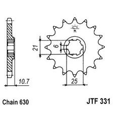 REŤAZOVÉ KOLIEČKO JT JTF 331-14 14 ZUBOV,630