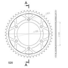 REŤAZOVÁ ROZETA SUPERSPROX RFE-8000:48-BLK ČIERNA 48 ZUBOV,520