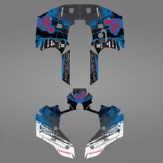 GRAPHIC STICKER KIT FOR SEGWAY AT5-L BLUE