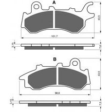 BRZDOVÉ OBLOŽENIE GOLDFREN 398 AD
